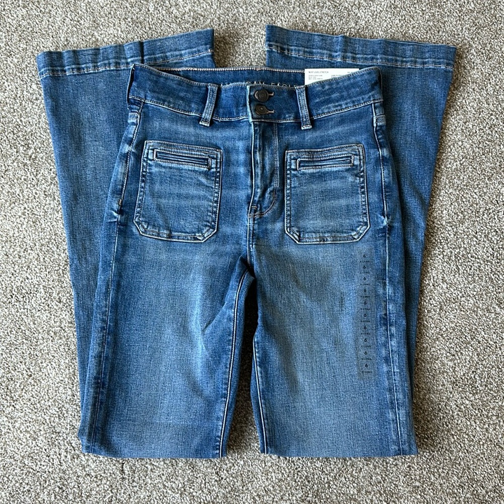 American Eagle Super High Rise Flare Jeans
